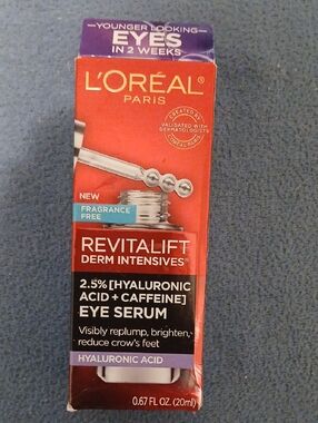 L'oreal Revitalift Derm Intensives 2.5% Hyaluronic Acid + Caffeine Eye Serum